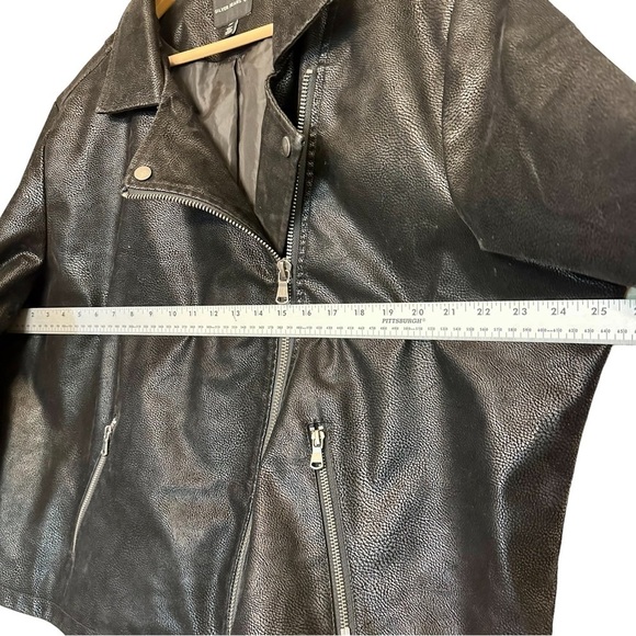 Silver Jeans Co Black Faux Moto Jacket Womens Size 2X - Picture 10 of 11